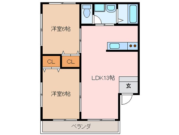 阿漕駅 徒歩23分 1階の物件間取画像